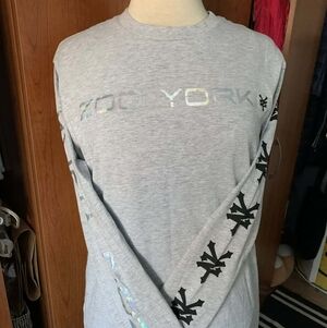 Zoo York Silver and Black Graphic Long Sleeve